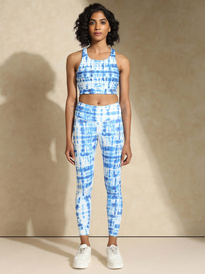 Shop-Indigo Shibori High Impact Action Bra & Luxe Leggings