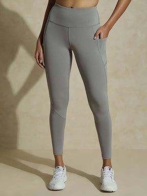 Shop-Cloud Grey Aero fit Athletic Jacket & Aura Legging