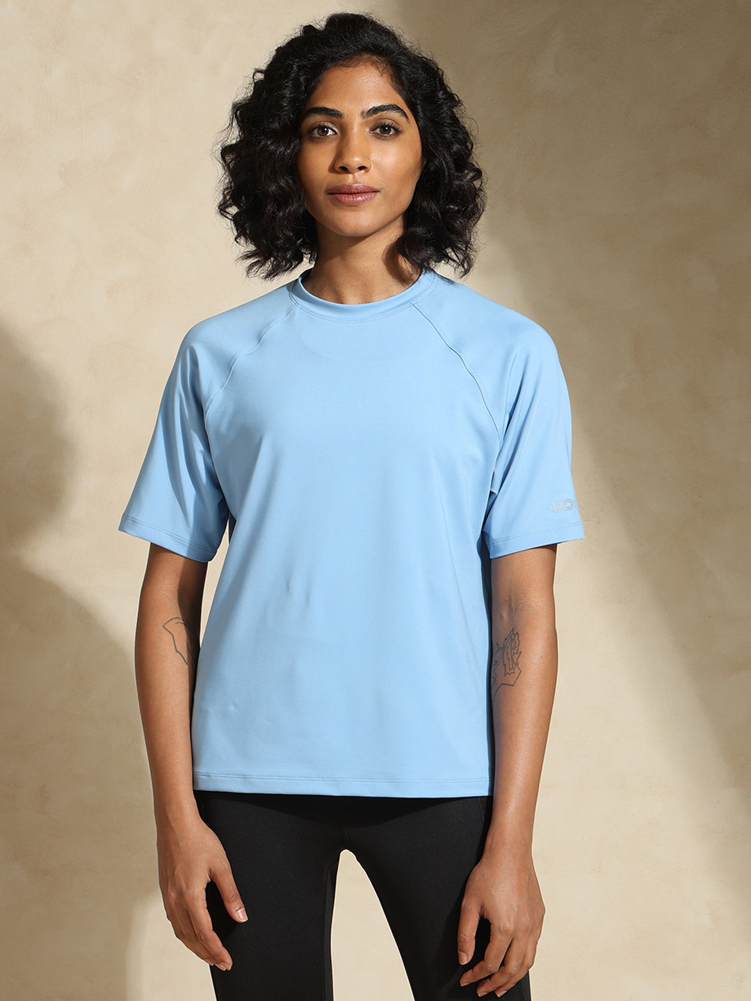 Shop-Traqfit Raglan Tee Cerulean