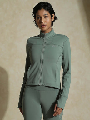 Shop-Light Sage Aero fit Athletic Jacket & Aura Leggings