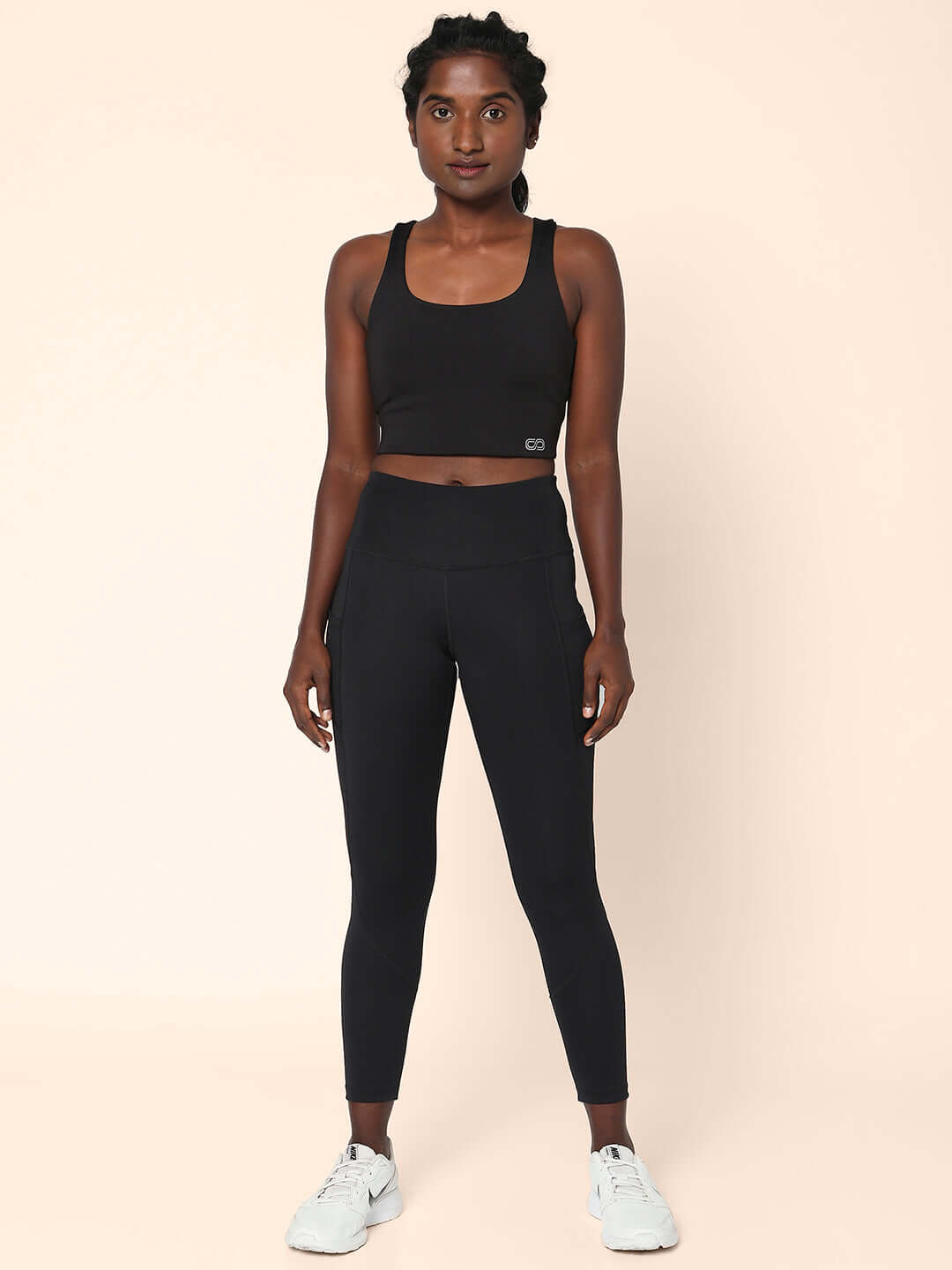 Shop-Black High Impact Action Bra & Aura Leggings