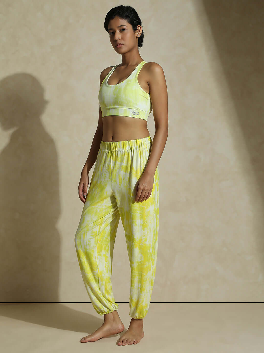 Shop-Yogini Stretch Pants Lemon Grunge