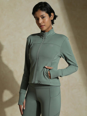 Shop-Light Sage Aero fit Athletic Jacket & Aura Leggings