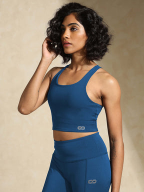 Shop-High Impact Action Bra With Clasp Classic Blue