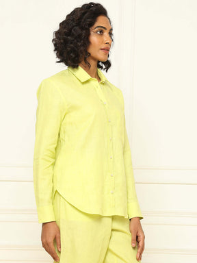 Shop-Linen Shirt Lime