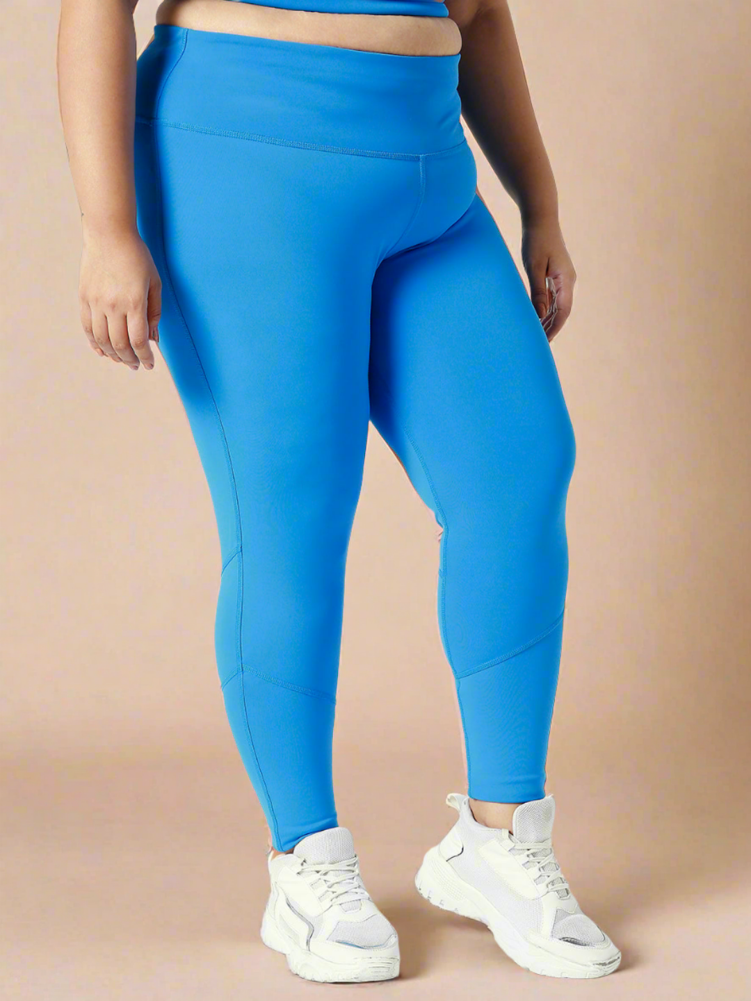 Shop-Ath Perform 7/8 High Waist Leggings Electric Blue Plus