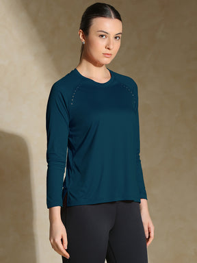 Aero TraqDry Long Sleeve Tee Teal