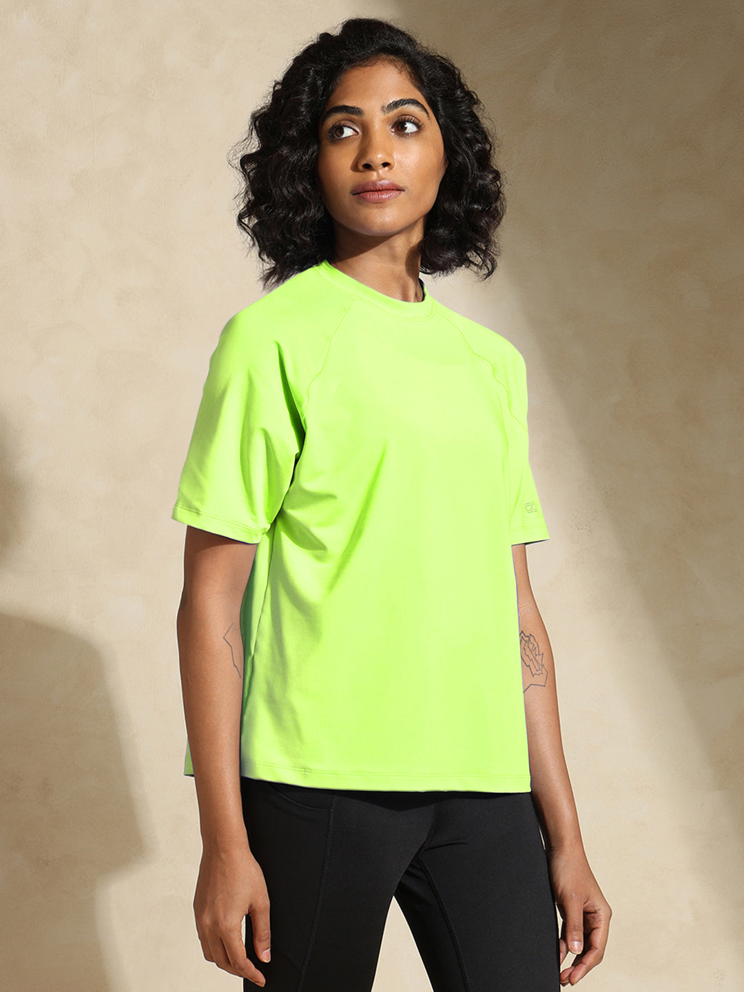 Shop-Traqfit Raglan Tee Lime