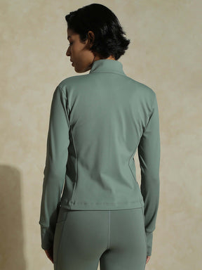 Shop-Light Sage Aero fit Athletic Jacket & Aura Leggings