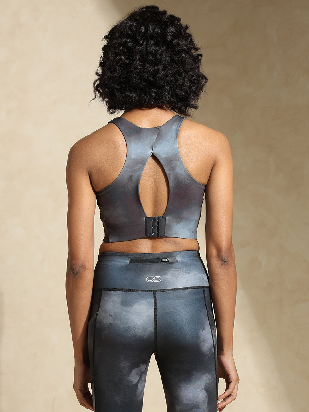 High Impact Action Bra With Clasp Acid Wash
