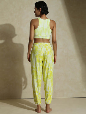 Shop-Yogini Stretch Pants Lemon Grunge