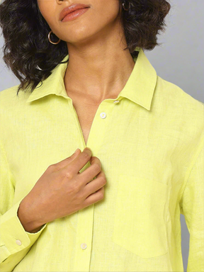 Shop-Linen Shirt Lime