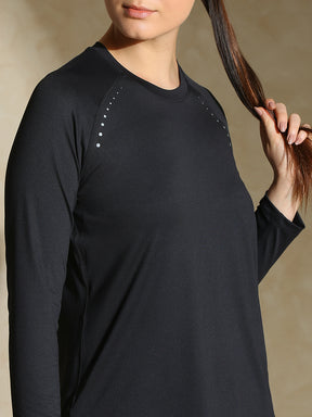 Shop-Aero TraqDry Long Sleeve Tee Black