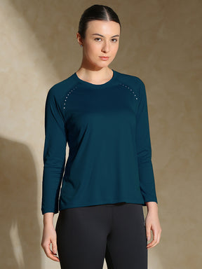 Aero TraqDry Long Sleeve Tee Teal