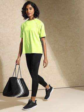 Shop-Traqfit Raglan Tee Lime