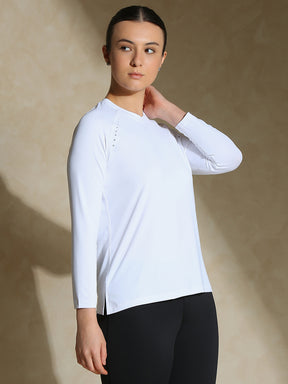 Shop-Aero TraqDry Long Sleeve Tee White