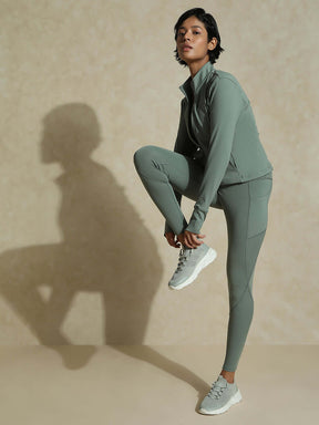 Shop-Light Sage Aero fit Athletic Jacket & Aura Leggings