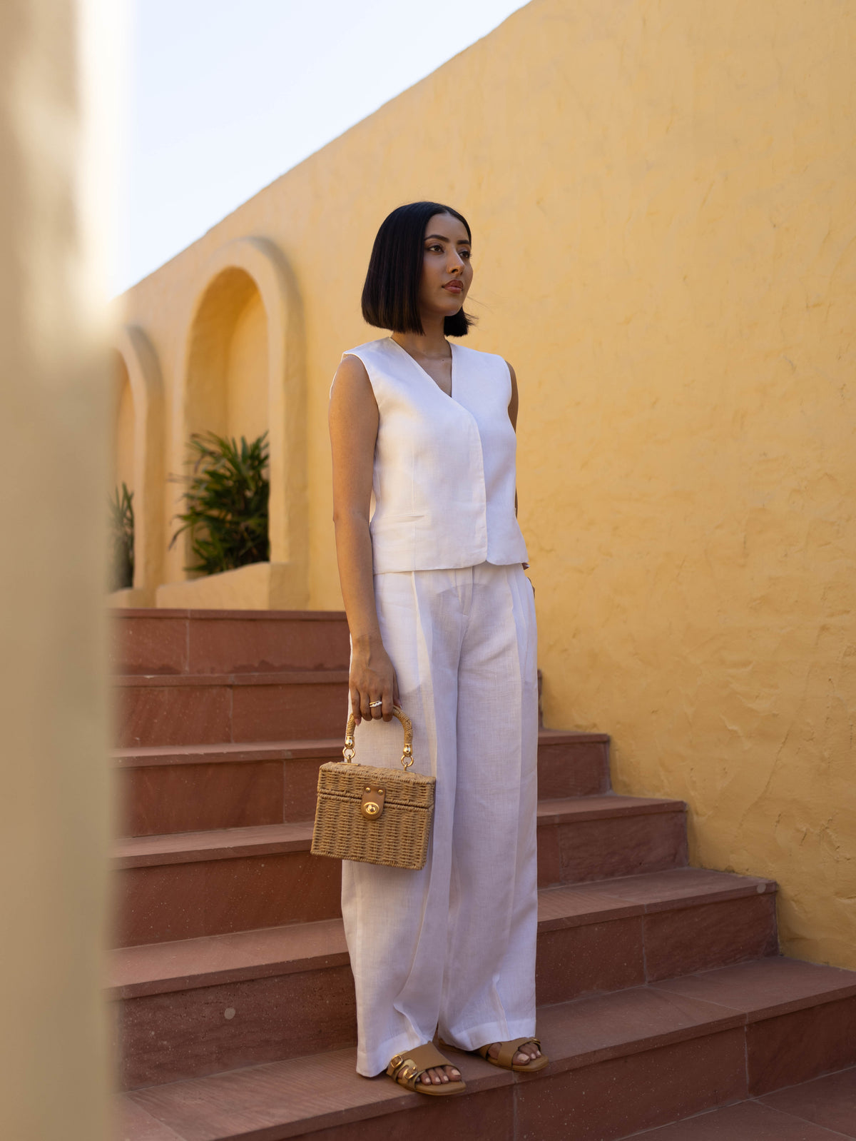 Linen Trousers White