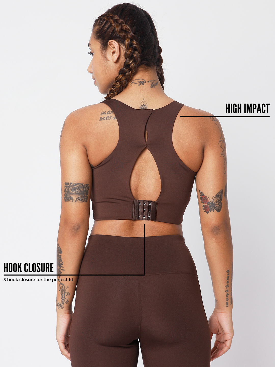 High Impact Action Bra With Clasp Java
